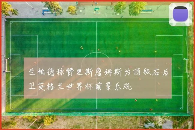 兰帕德称赞里斯詹姆斯为顶级右后卫英格兰世界杯前景乐观